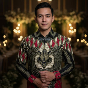 Kemeja Batik Lengan Panjang. Motif Amerta Laras