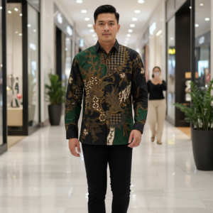 Kemeja Batik Lengan Panjang. Motif Gatra Manika