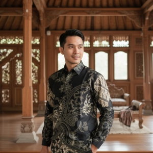 Kemeja Batik Lengan Panjang. Motif Manah Adi