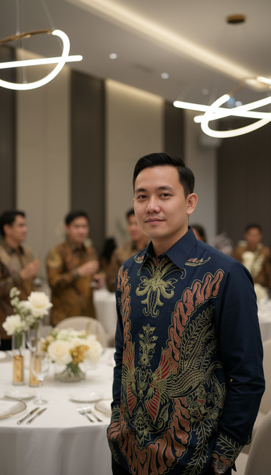 Kemeja Batik Lengan Panjang. Motif Nirmala Rengga - Image 2