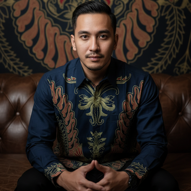 Kemeja Batik Lengan Panjang. Motif Nirmala Rengga