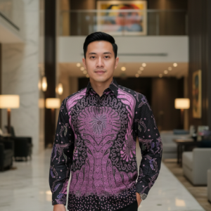 Kemeja Batik Lengan Panjang. Motif Padma Sasmita